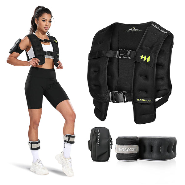 BeatBoost Weighted Vest - 5 to 30 lb for Men & Women